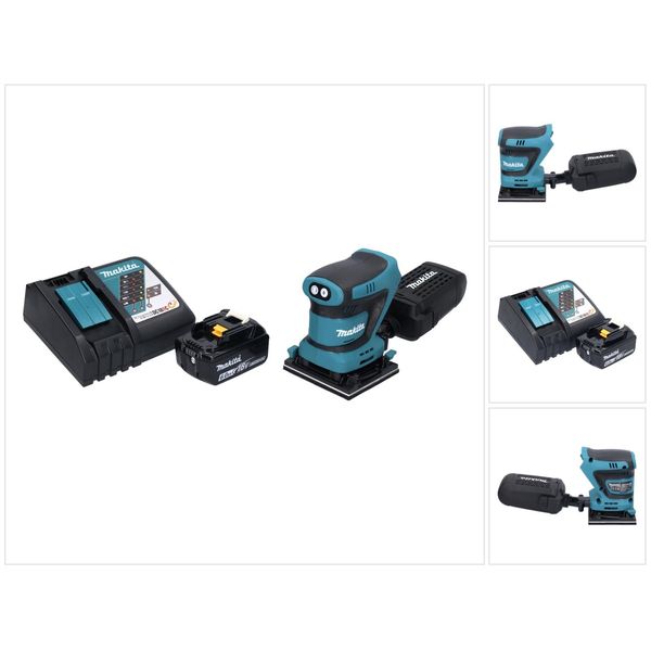 Levigatrice Orbitale A Batteria Makita Dbo 480 RG1 18 V 112 X 102 Mm + 1X Batteria Ricaricabile 6,0 Ah + Caricabatterie-image
