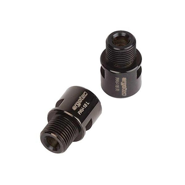 Ergotec Estensione Asse Pedale In Acciaio Inox Per 9/16', Nero (1 Coppia)-image