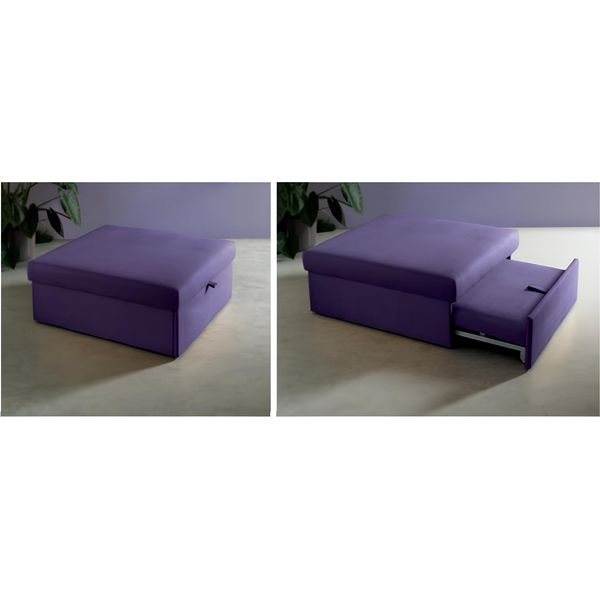 Sgabello Design Cuscino Poggiapiedi Ottomano Seduta Tessile Chaise Club Lounge Pufa Nuovo-image