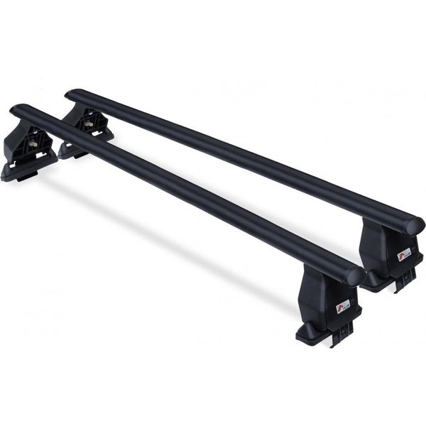 Menabo Tema | Portapacchi Seat - Ibiza Iv 2008-2012 - Acciaio - Lunghezza 112 Cm - Carico Massimo 50 Kg - Confezione Da 2 Pz-image