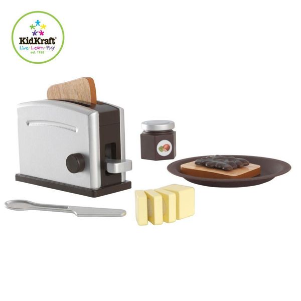 Kidkraft 63373 Set Tostapane Espresso / Giocattoli Da Cucina ; Dimensioni (Lxlxh): 16 Cm X 7 Cm X 18-image