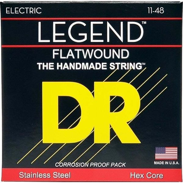 Dr Strings Legend Flatwound Light 11-48 Corde Per Chitarra Elettrica-image