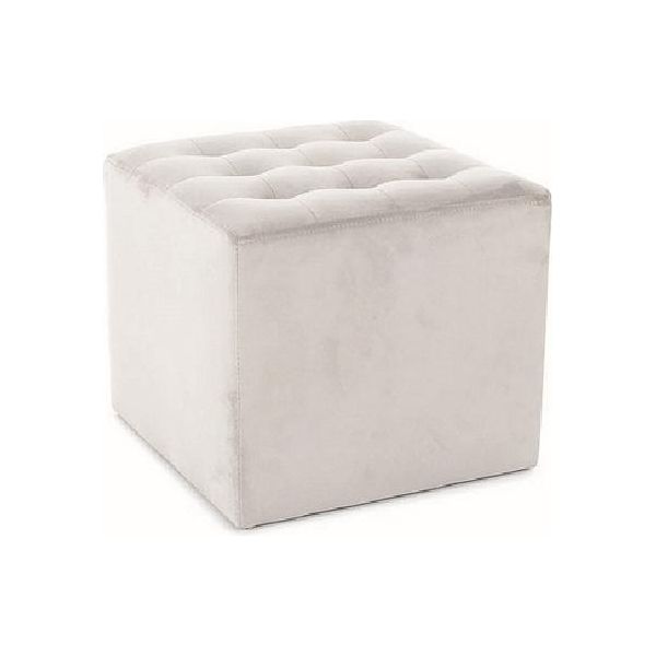 Pouf Imbottito Alfons - Grigio Chiaro-image