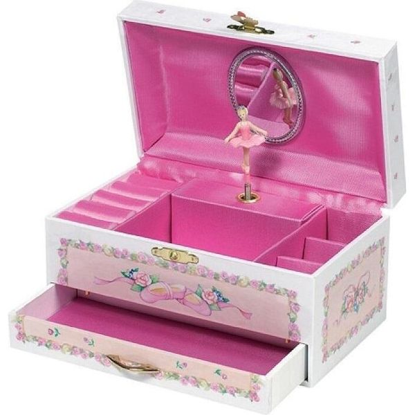 Goki 15348 Scatola Musicale Ballerina Iv, Melodia: Il Lago Dei Cigni, Rosa-image