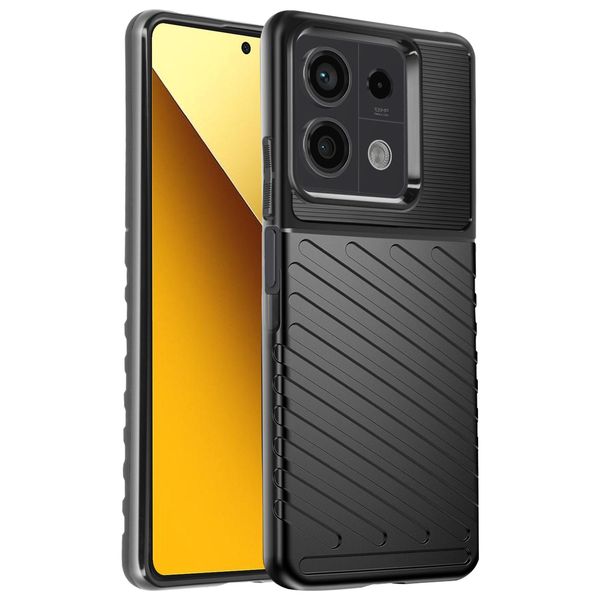 Avizar, Custodia Protettiva Morbida E Antiscivolo Per Xiaomi Redmi Note 13 5G, Nero-image