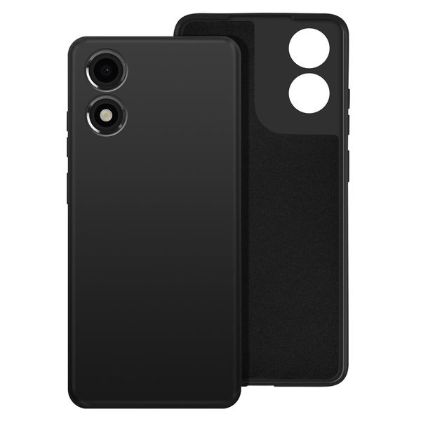 Avizar, Custodia In Silicone Semirigido Per Motorola Moto E14, Nero-image