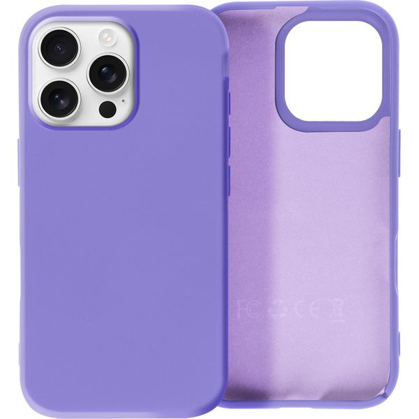 Avizar, Custodia Semirigida In Silicone Soft Touch Per Iphone 16 Pro Max, Viola-image