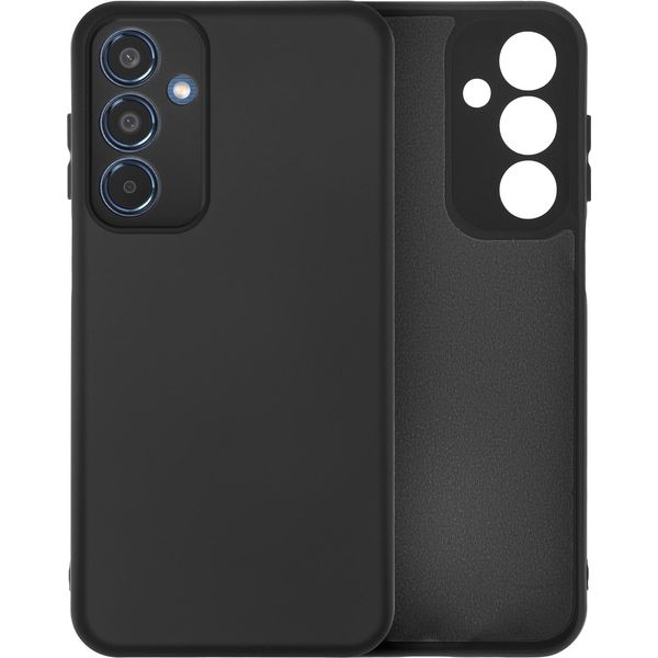 Avizar, Custodia Per Cellulare In Silicone Semirigido Per Samsung Galaxy M35, Nero-image