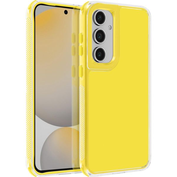 Avizar, Custodia Protettiva Per Samsung S24 Fe Angoli Rinforzati, Giallo-image