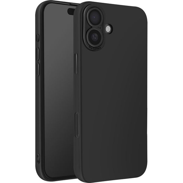 Avizar, Custodia Protettiva Per Apple Iphone 16 Plus In Silicone Ultrasottile, Nero-image