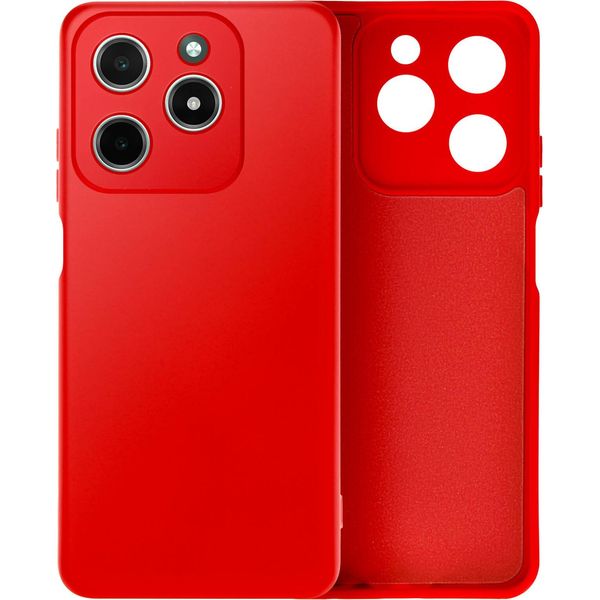 Avizar, Custodia Per Cellulare In Silicone Semirigido E Morbido Al Tatto Per Realme C61, Rosso-image