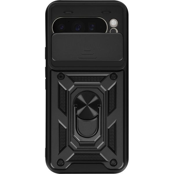 Mayaxess, Custodia Protettiva Per Google Pixel 9 Pro Xl, Cover Fotocamera Con Supporto Ad Anello, Nero-image