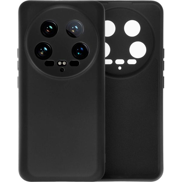Avizar, Custodia In Silicone Semirigido Per Xiaomi 14 Ultra, Nero-image