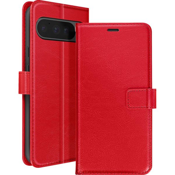 Mayaxess, Custodia A Portafoglio Google Pixel 9 Pro Xl Funzione Stand Con Cinturino, Rosso-image