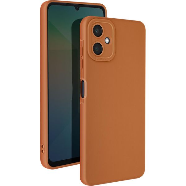 Avizar, Custodia In Silicone Softglow Per Samsung Galaxy A06, Fotocamera Protetta, Marrone-image