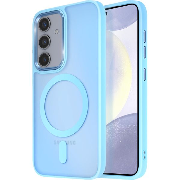 Avizar, Custodia Magsafe Per Samsung Galaxy S24 / S25 Frost Colour, Azzurro-image