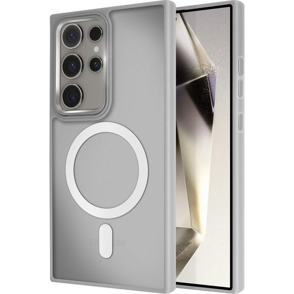 Avizar, Custodia Magsafe Per Samsung Galaxy S24 Ultra Frost Colour, Grigio-image