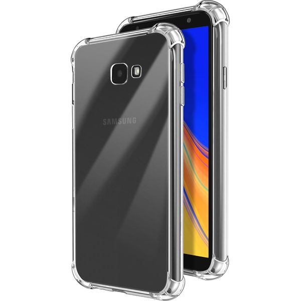 Avizar, Custodia Bumper Per Samsung Galaxy J4 Plus Con Angoli Antiurto, Trasparente-image