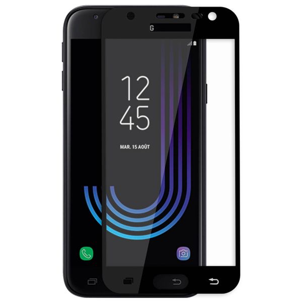 Protezione Dello Schermo In Vetro Temperato 9H Samsung Galaxy J3 2017 - Bordo Nero-image