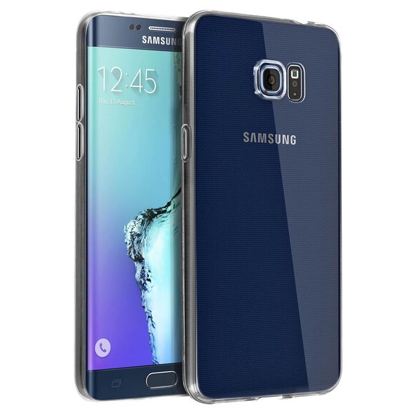 Avizar, Samsung Galaxy S6 Edge Plus Custodia Protettiva In Silicone Ultrasottile (0,30 Mm), Trasparente-image