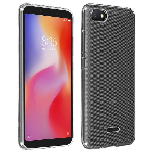 Avizar, Custodia In Silicone, Custodia Protettiva Per Xiaomi Redmi 6A, Cover Posteriore Flessibile, Trasparente-image