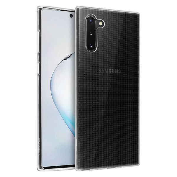 Avizar, Custodia In Gel, Cover Posteriore Per Samsung Galaxy Note 10, Custodia Smerigliata, Trasparente-image