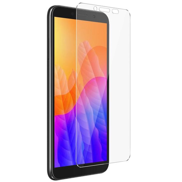 Avizar, Protezione Dello Schermo In Vetro Antigraffio Di Durezza 9H Huawei Y5P, Trasparente-image