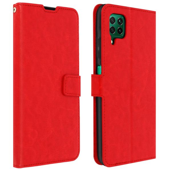 Custodia Flip Stand Custodia A Portafoglio E Funzione Stand Per Huawei P40 Lite - Rosso-image