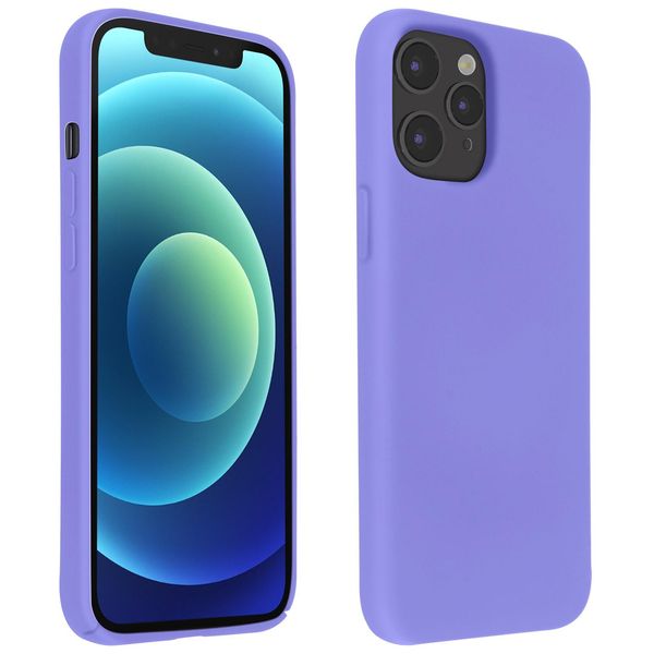 Custodia Semirigida In Silicone Per Cellulare Apple Iphone 12 Pro Max, Soft Touch - Viola-image