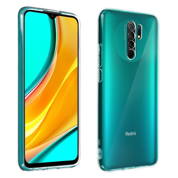 Avizar, Custodia In Gel, Cover Posteriore Per Xiaomi Redmi 9, Trasparente-image