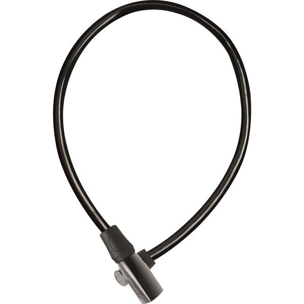 Lucchetto A Cavo Abus 4408K - Cavo In Acciaio Lungo 65 Cm Con Rivestimento In Plastica - Lucchetto Per Bicicletta Con Livello Di Sicurezza Abus 2 - Nero-image