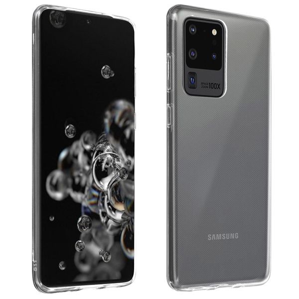 Avizar, Samsung Galaxy S20 Ultra Cover Protettiva In Silicone Seconda Pelle, Trasparente-image