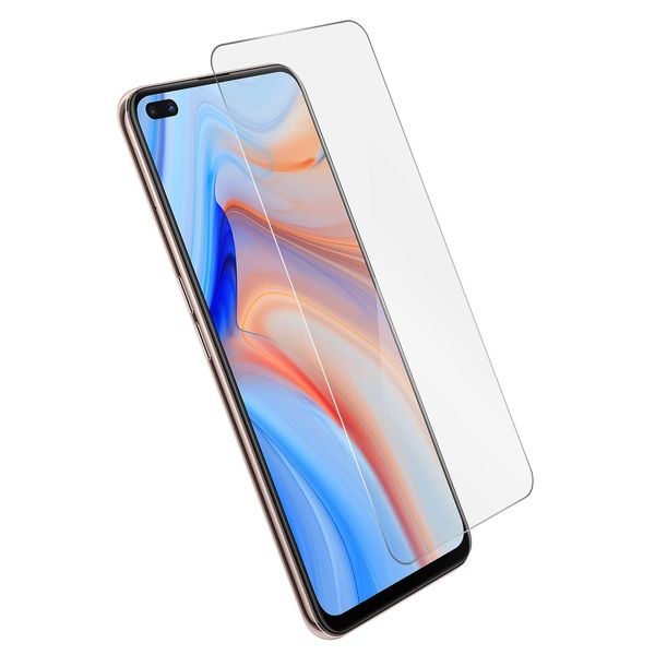 Avizar, Protezione Dello Schermo In Vetro Di Durezza 9H Oppo Reno 4, Trasparente-image