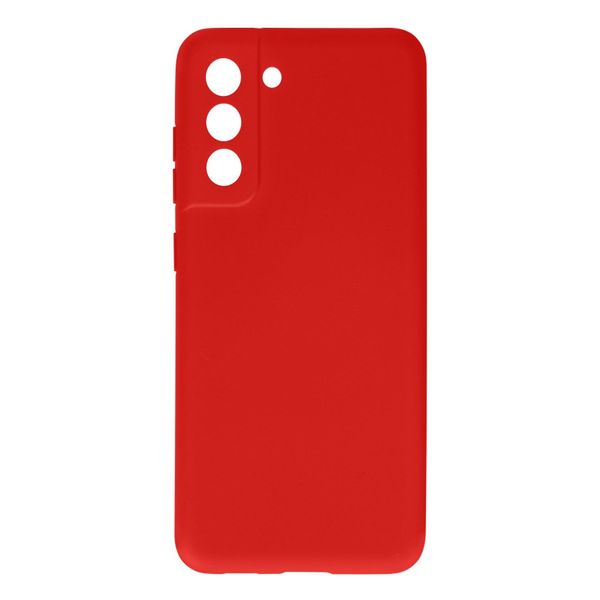 Custodia Semirigida In Silicone Per Samsung Galaxy S21 Fe, Soft Touch - Rosso-image