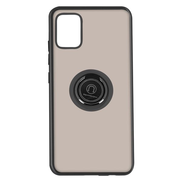 Avizar, Custodia Ibrida Per Cellulare Con Supporto Ad Anello Per Galaxy A51, Nero-image