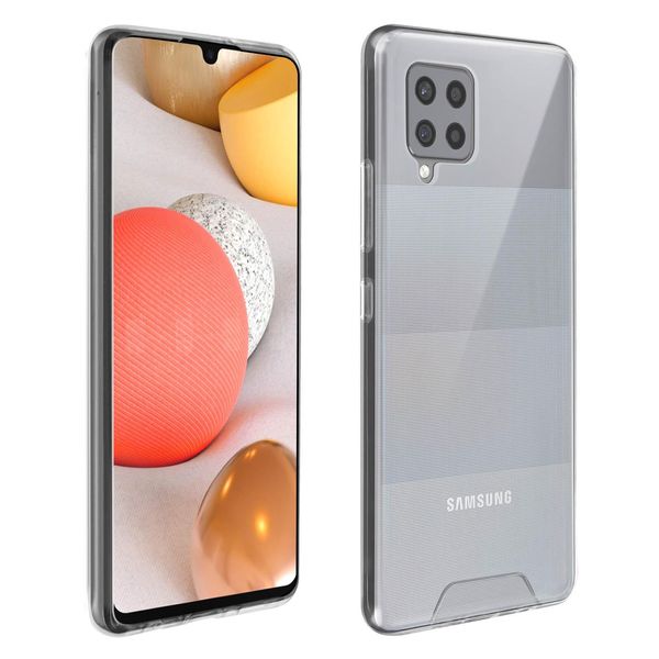 Avizar, Custodia Protettiva Ibrida In Cristal Per Samsung Galaxy A42 5G, Trasparente-image