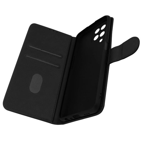 Avizar, Custodia Flip Con Portafoglio, Custodia In Ecopelle Per Samsung Galaxy M12, Nero-image