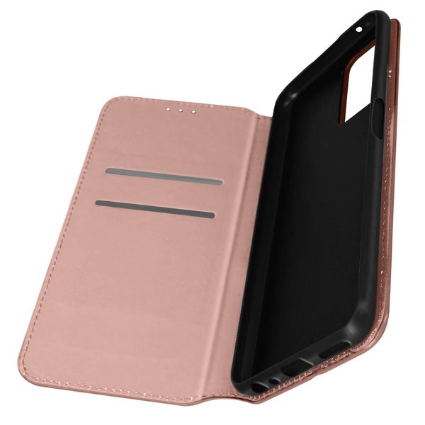 Cover In Pelle Finta Classic Edition Per Oppo A76 / A96, Realme 9I - Rosegold-image
