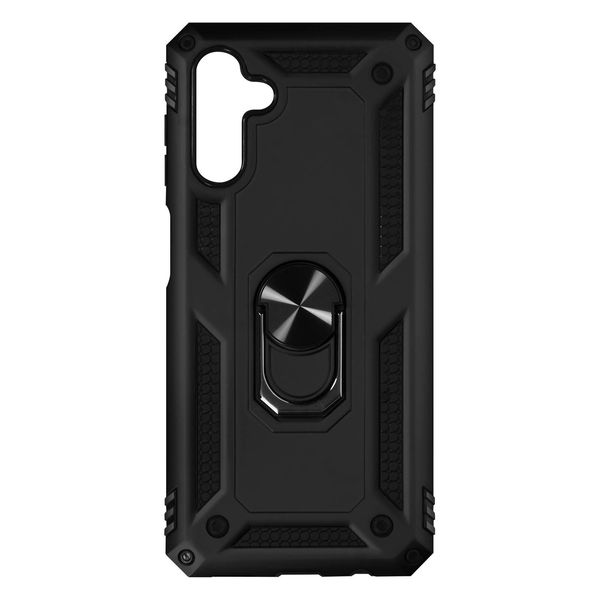 Avizar, Custodia Ibrida Per Cellulare Con Supporto Ad Anello Per Samsung Galaxy A13 5G / A04S, Nero-image