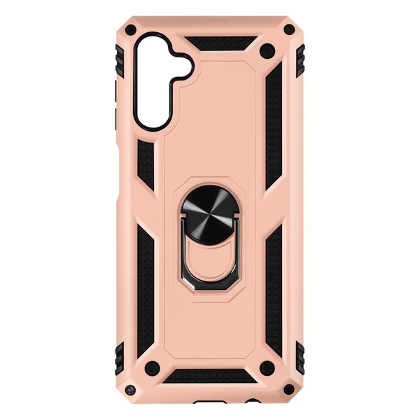 Custodia Ibrida Per Cellulare Con Supporto Ad Anello Per Samsung Galaxy A13 5G / A04S - Rosa-image