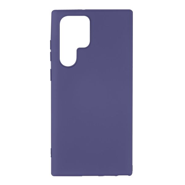 Custodia Semirigida In Silicone Per Samsung Galaxy S22 Ultra, Soft Touch - Viola-image