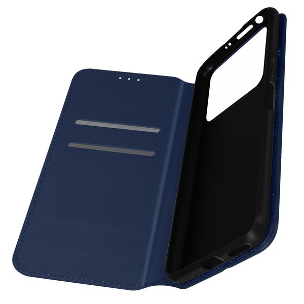 Avizar, Cover In Ecopelle Classic Edition Per Xiaomi Poco M4 Pro 4G, Blu Scuro-image