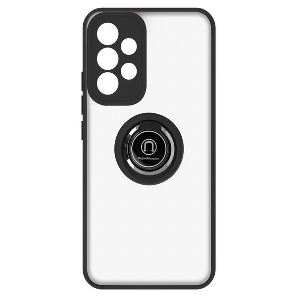 Avizar, Custodia Ibrida Per Cellulare Con Supporto Per Anello Samsung Galaxy A53 5G, Nero-image