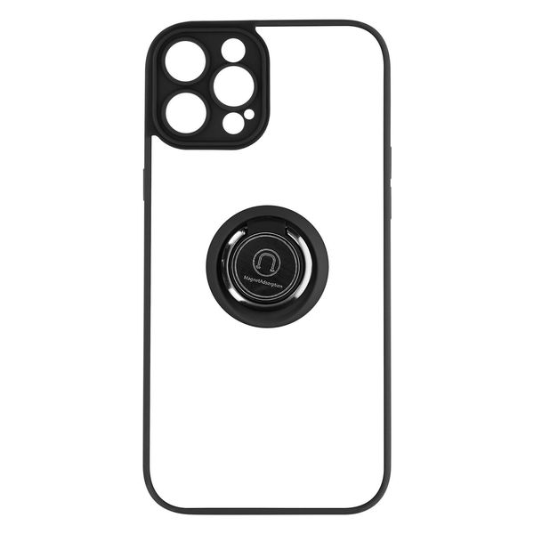 Avizar, Custodia Ibrida Per Cellulare Con Supporto Ad Anello Apple Iphone 14 Pro, Nero-image