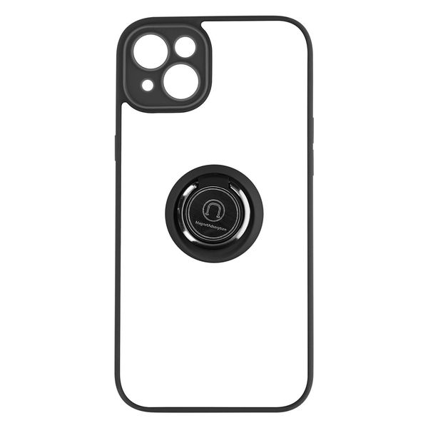Avizar, Custodia Ibrida Per Cellulare Con Supporto Ad Anello Apple Iphone 14, Nero-image