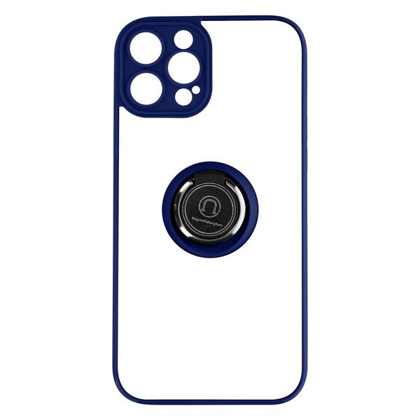 Avizar, Custodia Ibrida Per Cellulare Con Supporto Ad Anello Apple Iphone 14 Pro, Blu-image