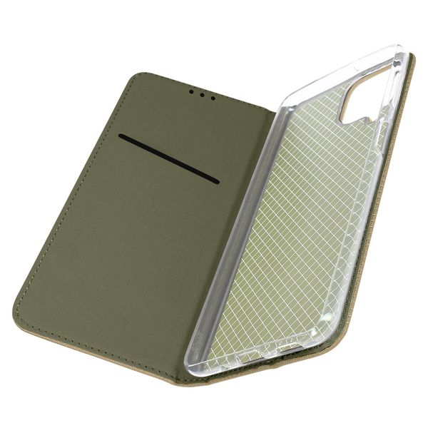 Samsung Galaxy M53 5G Premium Book Cover Con Funzione Stand - Oro-image