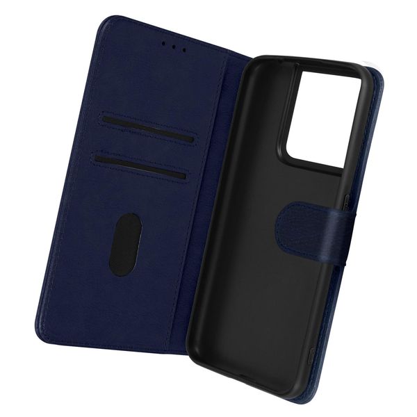 Avizar, Custodia In Pelle Finta Con Funzione Di Supporto Per Oppo Reno 8 5G, Blu Scuro-image