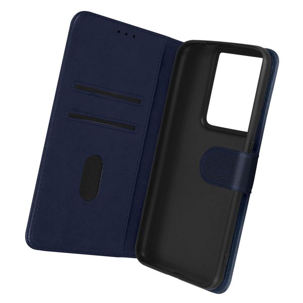 Avizar, Custodia In Pelle Finta Con Funzione Di Supporto Per Oppo Reno 8 Pro 5G, Blu Scuro-image