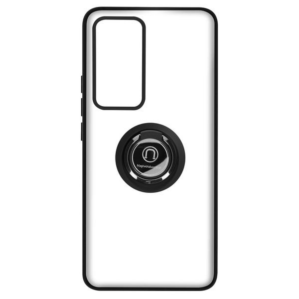 Avizar, Custodia Ibrida Per Cellulare Con Supporto Ad Anello Xiaomi 12T / 12T Pro, Nero-image